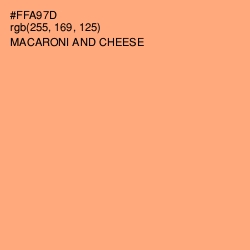 #FFA97D - Macaroni and Cheese Color Image